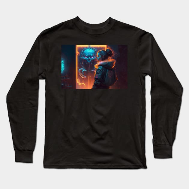 Cyberpunk art gallery Long Sleeve T-Shirt by TrooperLX1177